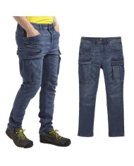 Jeans da lavoro DIADORA 702.177651 STONE CARGO LIGHT con Tasche Elasticizzati