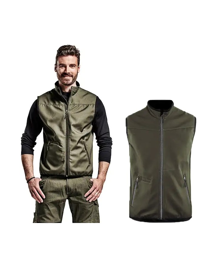 BLAKLADER 3850 Giacca da Lavoro Softshell Leggera GILET Verde Oliva - 385025164599