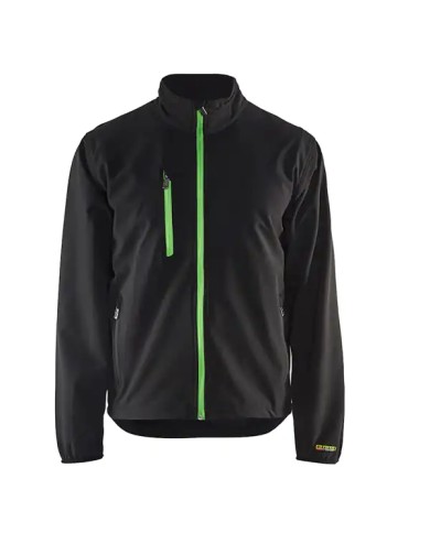 BLAKLADER 4952 Giacca Softshell Leggera Nero/Verde - 495225189944 BLAKLADER 4952 Giacca Softshell Leggera Nero/Verde - 495225189944
