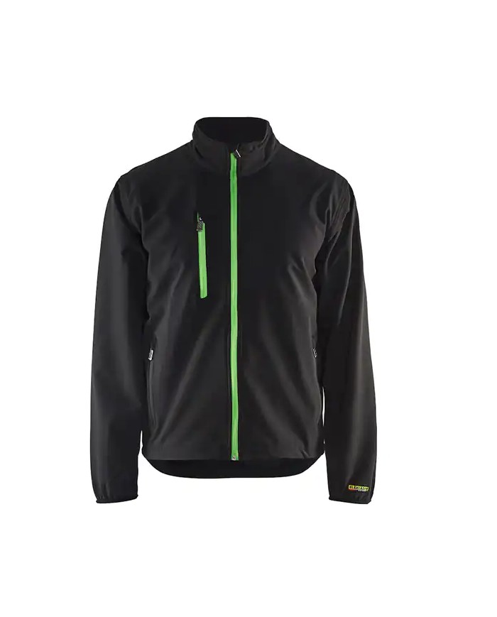 BLAKLADER 4952 Giacca Softshell Leggera Nero/Verde - 495225189944