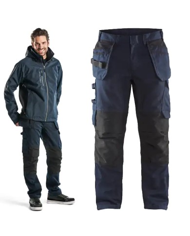 Pantalone da Lavoro BLAKLADER 1496 STRETCH con Tasche portachiodi 149613308699 | BLU - NERO Pantalone da Lavoro BLAKLADER 1496 STRETCH con Tasche portachiodi 149613308699 | BLU - NERO