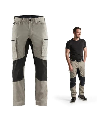 Pantalone da Lavoro Estivo STRETCH BLAKLADER 145918452799 | AVANA - NERO Pantalone da Lavoro Estivo STRETCH BLAKLADER 145918452799 | AVANA - NERO