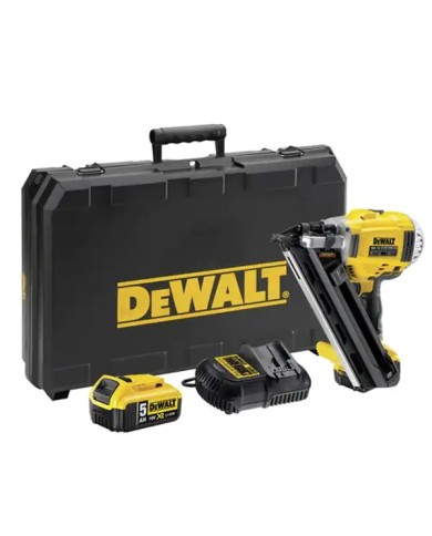 DEWALT DCN692P2-QW | Sparachiodi a Batteria per Legno, Chiodo Max 90 mm, 18V XR, 2 Velocità, 2x 5Ah, Chiodi testa a D DEWALT DCN692P2-QW | Sparachiodi a Batteria per Legno, Chiodo Max 90 mm, 18V XR, 2 Velocità, 2x 5Ah, Chiodi testa a D