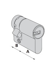 Iseo R6 | Cilindro Europeo con chiave punzonata