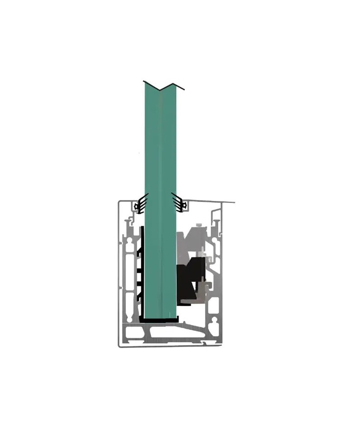 Parapetto in Vetro | Profilo Alluminio P3 SIDE per Vetro 15 - 21.52 Parapetto in Vetro | Profilo Alluminio P3 SIDE per Vetro 15 - 21.52
