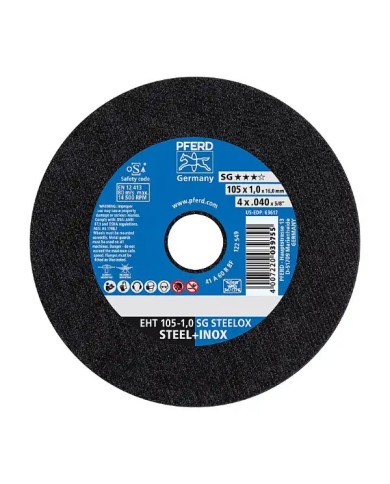 Disco Taglio Ferro 115 mm, per Ferro e Acciaio INOX | PFERD SG-STEELOX