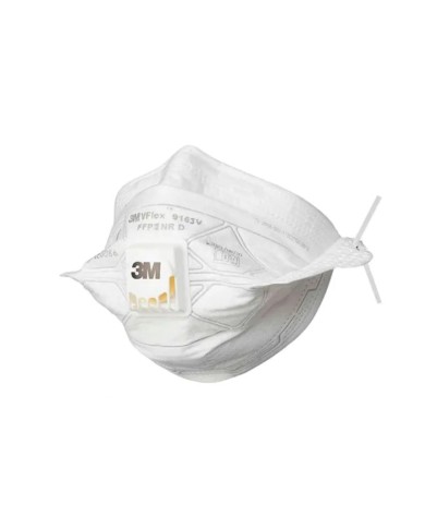 3M 9163E | Maschera FFP3 con valvola per polveri, Ergonomica VFlex