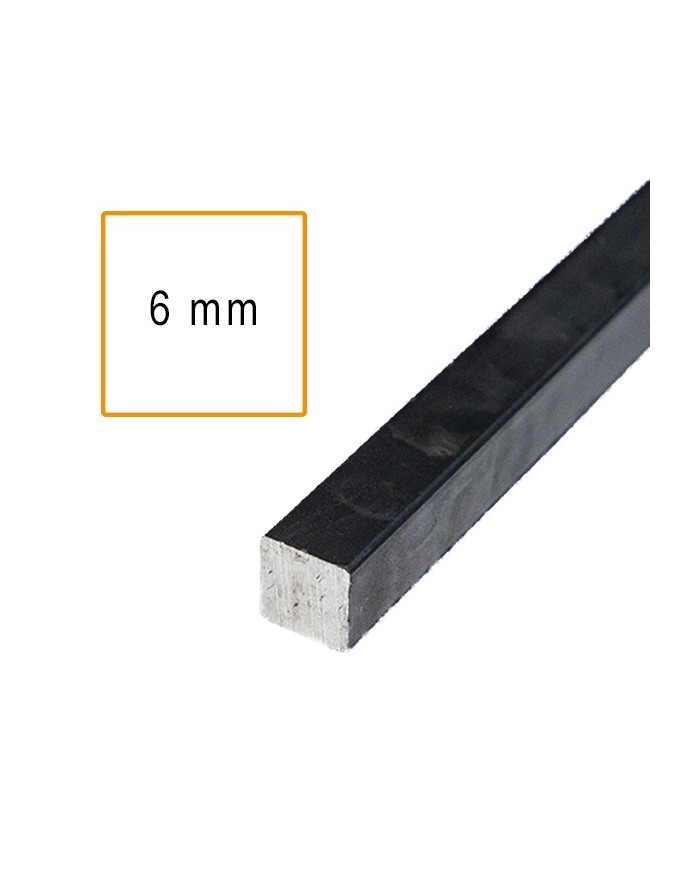 Profilo Quadrato Ferro  6 mm [ 2 - 3 mt ]