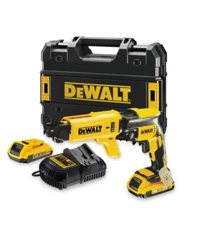 DeWALT DCF620D2K-QW | Avvitatore per Cartongesso a Batteria con Caricatore, 18V XR, 2X 2Ah, Valigetta TSTAK DeWALT DCF620D2K-QW | Avvitatore per Cartongesso a Batteria con Caricatore, 18V XR, 2X 2Ah, Valigetta TSTAK