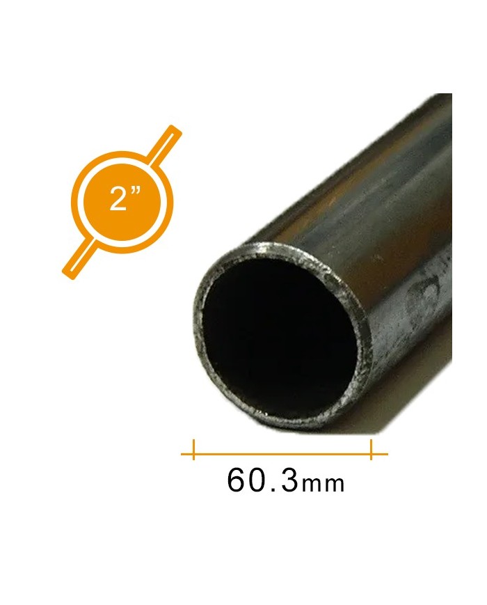 Tubo in Ferro Ø 60,3 mm - 2 pollici | Carpenteria Grezzo [ 2 - 3 mt ]