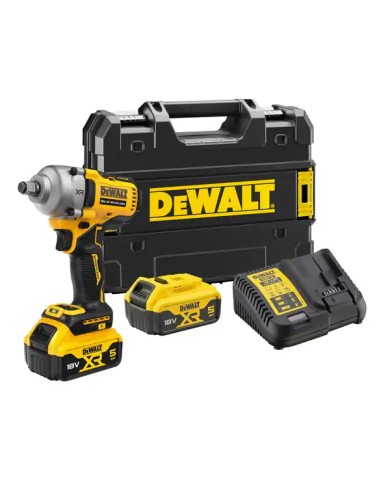 DeWALT DCF891P2T-QW | Avvitatore a Impulsi Alta Potenza 18V XR, 812Nm, 2x 5Ah, Caricabatterie, Valigetta TSTAK DeWALT DCF891P2T-QW | Avvitatore a Impulsi Alta Potenza 18V XR, 812Nm, 2x 5Ah, Caricabatterie, Valigetta TSTAK