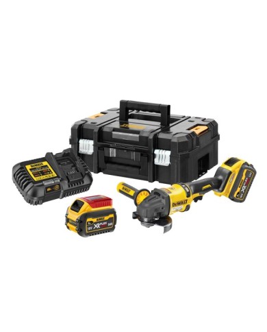 DeWALT DCG418T2-QW Smerigliatrice a Batteria 125MM, 54V FlexVolt, 2 BATTERIE 6AH DeWALT DCG418T2-QW Smerigliatrice a Batteria 125MM, 54V FlexVolt, 2 BATTERIE 6AH