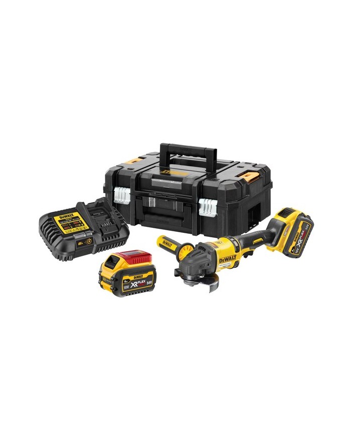 DeWALT DCG418T2-QW Smerigliatrice a Batteria 125MM, 54V FlexVolt, 2 BATTERIE 6AH DeWALT DCG418T2-QW Smerigliatrice a Batteria 125MM, 54V FlexVolt, 2 BATTERIE 6AH