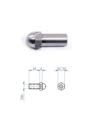 Dado cieco prolungato in Acciaio INOX M.6 mm SINISTRO | AISI 316 Dado cieco prolungato in Acciaio INOX M.6 mm SINISTRO | AISI 316