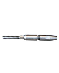 Terminale a pressione per Cavo Acciaio Inox Ø 5-6 Filettato Maschio M6 SINISTRO CRIMPLESS | AISI316 Terminale a pressione per Cavo Acciaio Inox Ø 5-6 Filettato Maschio M6 SINISTRO CRIMPLESS | AISI316