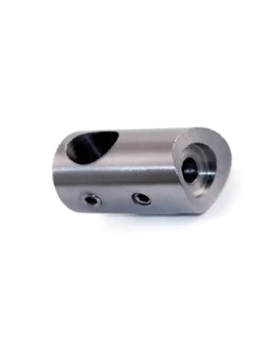 Supporto per tondino Ø 12 mm Acciaio INOX, Passante, per Tubo Ø 42,4 | AISI 303 Satinato Supporto per tondino Ø 12 mm Acciaio INOX, Passante, per Tubo Ø 42,4 | AISI 303 Satinato