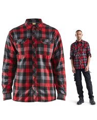 Camicia da lavoro BLAKLADER 3299,  Flanella scacchi Rosso - Nero | 329911525699 Camicia da lavoro BLAKLADER 3299,  Flanella scacchi Rosso - Nero | 329911525699