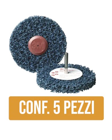 3M Scotch Brite ™ 7000077916 Spazzola per Avvitatore e Smerigliatrice Assiale CLEAN STRIP CG-ZS D.150X25 - 5 PEZZI 3M Scotch Brite ™ 7000077916 Spazzola per Avvitatore e Smerigliatrice Assiale CLEAN STRIP CG-ZS D.150X25 - 5 PEZZI