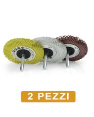3M Bristle Spazzola radiale Ø 75 mm con gambo 6mm - 2 PEZZI | Grana 80 - 120 -220 3M Bristle Spazzola radiale Ø 75 mm con gambo 6mm - 2 PEZZI | Grana 80 - 120 -220