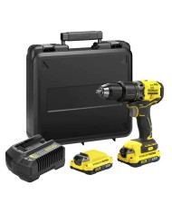 STANLEY FATMAX SFMCD715D2K-QW | Trapano Avvitatore con Percussione BRUSHLESS 18V, 2X 2Ah, 60Nm coppia, Caricabatterie, Valigetta STANLEY FATMAX SFMCD715D2K-QW | Trapano Avvitatore con Percussione BRUSHLESS 18V, 2X 2Ah, 60Nm coppia, Caricabatterie, Valigetta