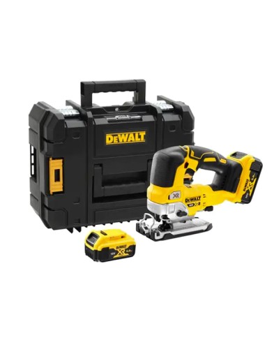 DeWALT DCS334P2-QW | Seghetto alternativo a batteria impugnatura a staffa 18V XR, 2X 5AH, TSTAK DeWALT DCS334P2-QW | Seghetto alternativo a batteria impugnatura a staffa 18V XR, 2X 5AH, TSTAK