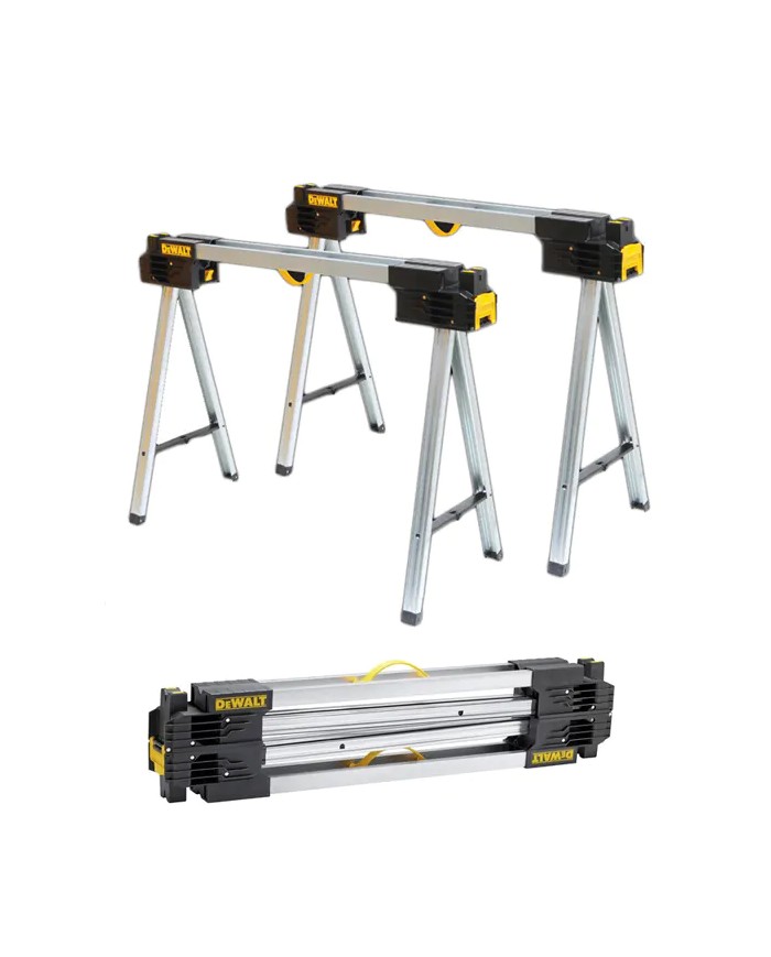 DeWALT DWST1-75676 | Coppia Cavalletti Pieghevoli in METALLO, Portata 900kg DeWALT DWST1-75676 | Coppia Cavalletti Pieghevoli in METALLO, Portata 900kg