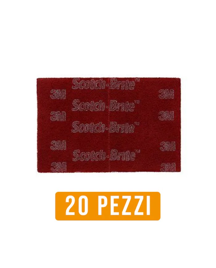 3M 7447 PRO | Panno manuale Scotch-Brite per la finitura Acciaio Inox - 20 pezzi 152 x 228 mm 3M 7447 PRO | Panno manuale Scotch-Brite per la finitura Acciaio Inox - 20 pezzi 152 x 228 mm