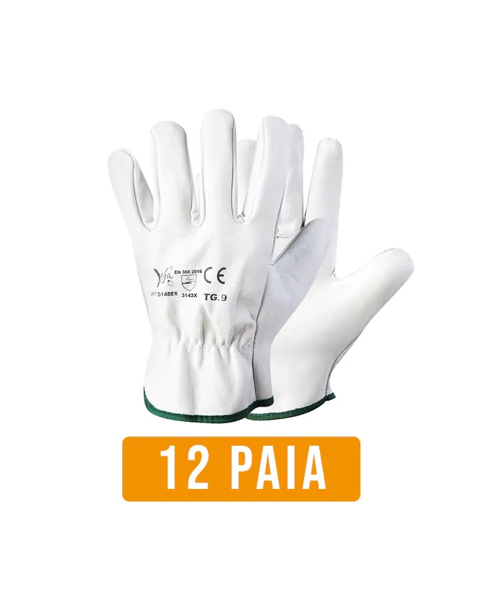 Guanti fiore bovino | Confezione 12 pezzi