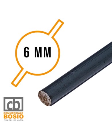 Tondino FERRO  6 mm | Barre da 2 e 3 MT Tondino FERRO  6 mm | Barre da 2 e 3 MT