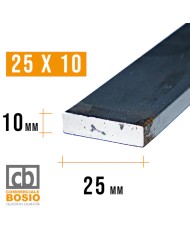 Ferro PIATTO 25x10 mm | Barre da 2 e 3 MT Ferro PIATTO 25x10 mm | Barre da 2 e 3 MT