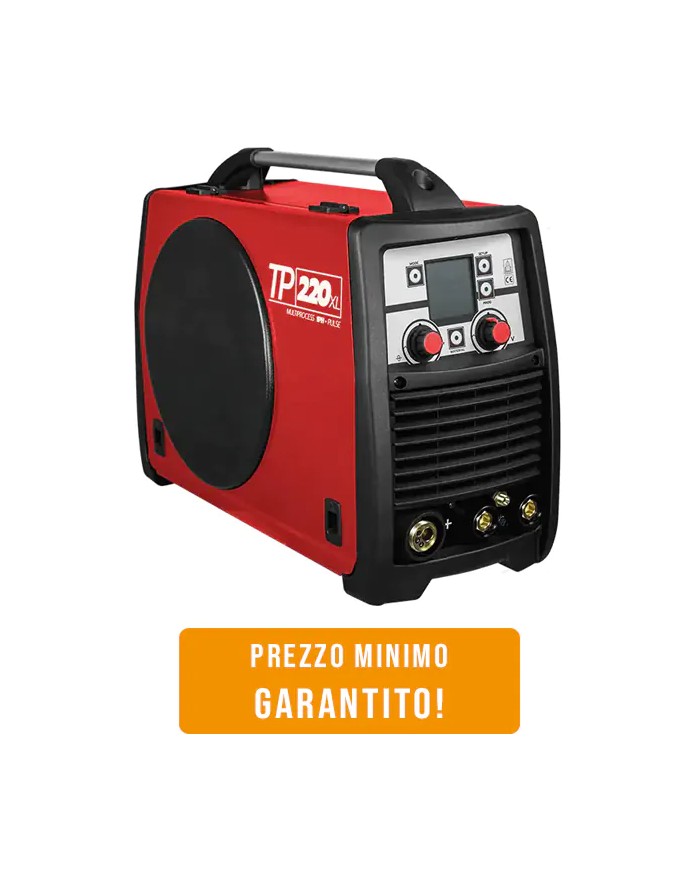 Helvi TP 220 XL PULSED Saldatrice Multiprocesso MIG-MMA-TIG Sinergica Pulsata Inverter Alluminio [ 99820046K ]