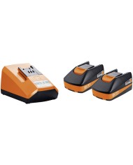 FEIN 92604300040 - STARTER SET BATTERIE 2,5AH 18V, 2 Batterie, 1 Caricabatteria