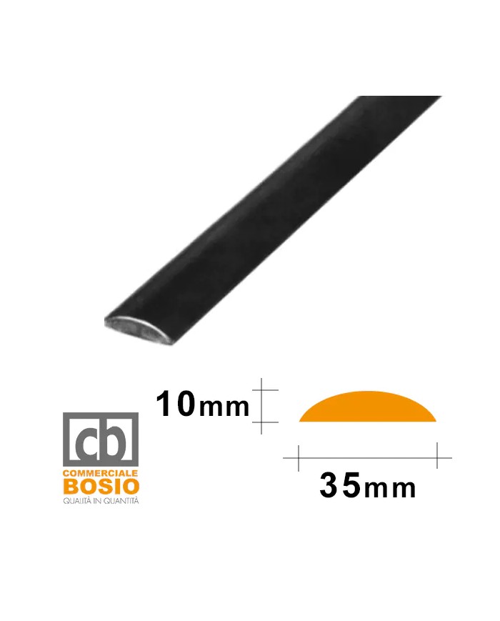 Corrimano in Ferro Battuto 35x10 Liscio | Grezzo