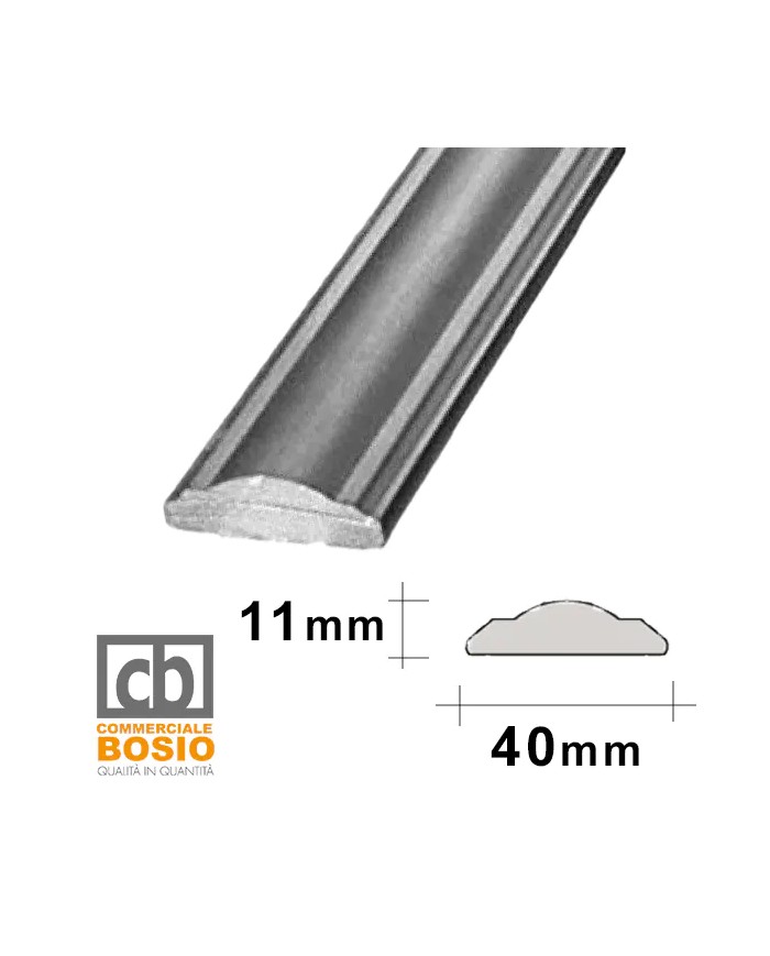Corrimano in Ferro Battuto 40x11 Sagomato | Grezzo Corrimano in Ferro Battuto 40x11 Sagomato | Grezzo
