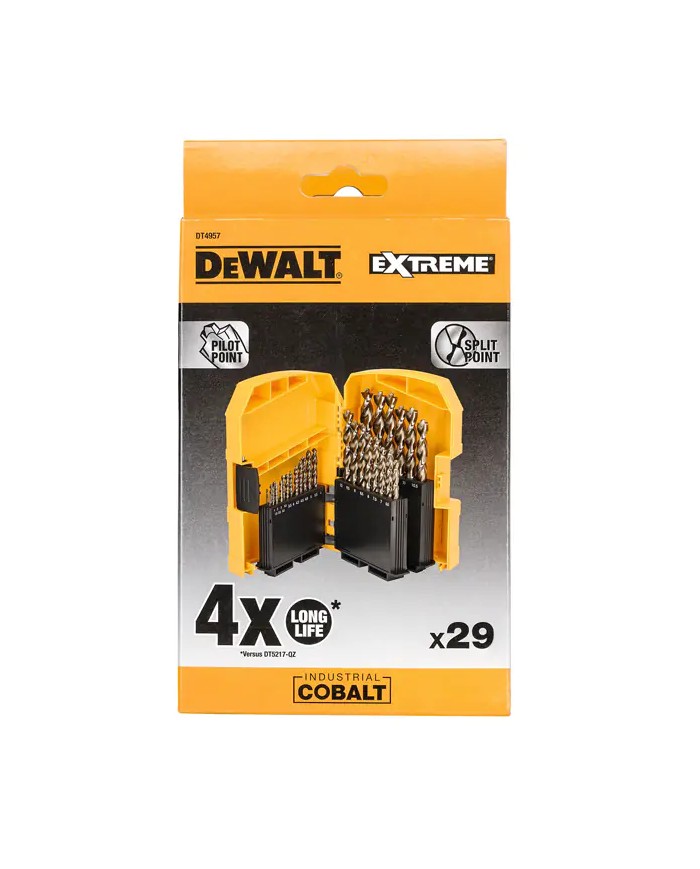 Punta COBALTO 8% SET 29 Punte 1 - 13 mm | DeWALT DT4957 Punta COBALTO 8% SET 29 Punte 1 - 13 mm | DeWALT DT4957