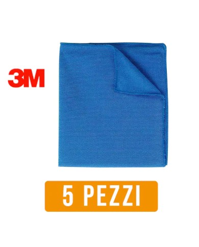 Panno Microfibra Professionale 3M 2010 Blue | 5 pezzi Panno Microfibra Professionale 3M 2010 Blue | 5 pezzi