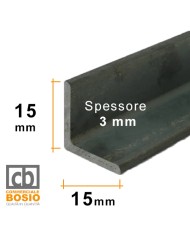 Angolare in ferro 15x15 mm spessore 3 mm | GREZZO Angolare in ferro 15x15 mm spessore 3 mm | GREZZO